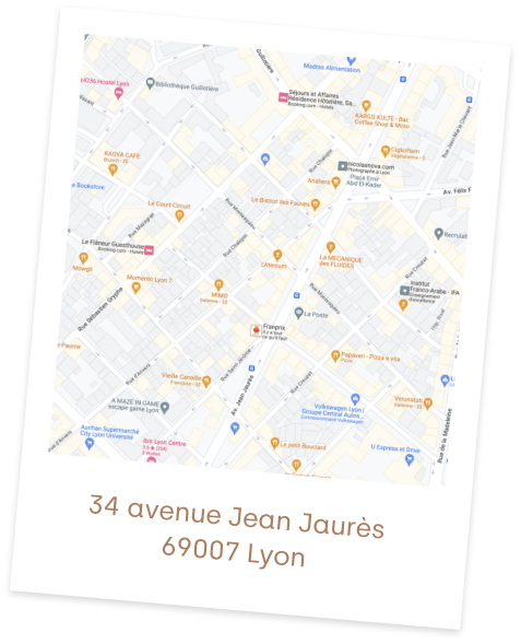 adresse de l'agence de voyage lyonnaise le sens du voyage : 34 avenue Jean Jaures 69007 Lyon