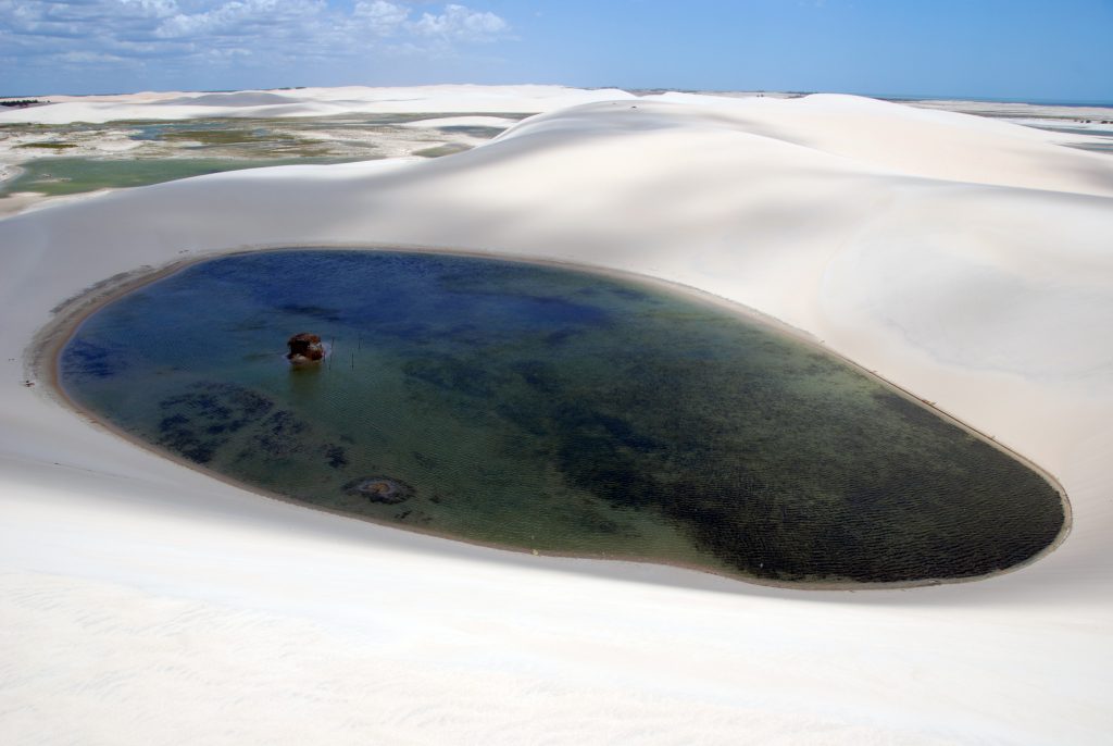 Dunes et lagon à Tatajuba